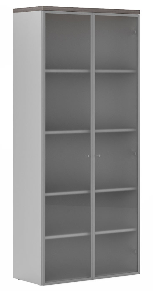Купить Шкаф с алюминиевыми стеклянными дверьми FLASH FLS332 (900х420х2069)